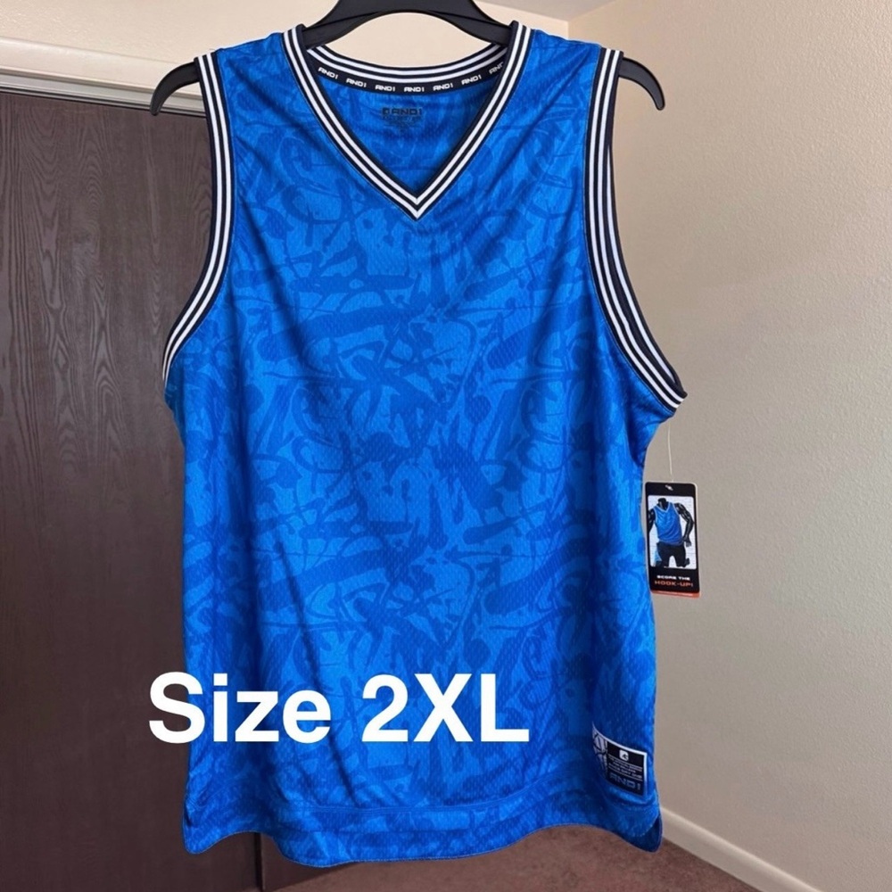 AND1 Men's  Unbeatable Basketball Tank